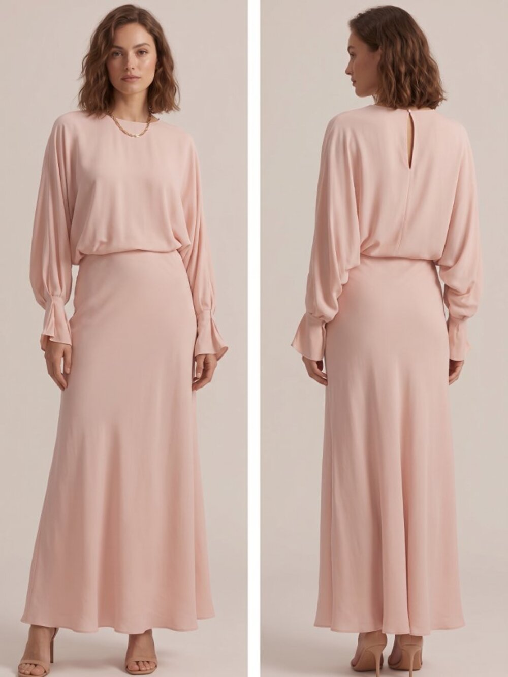 Favorite Daughter The Mischa / Lady M Maxi Dress Blush Pink NWOT Size S
